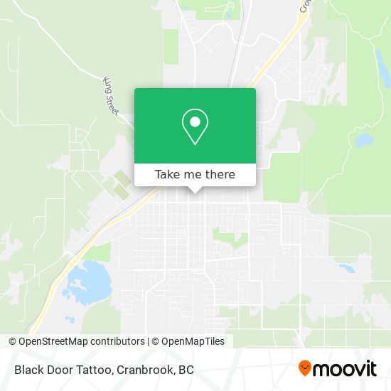 Black Door Tattoo map