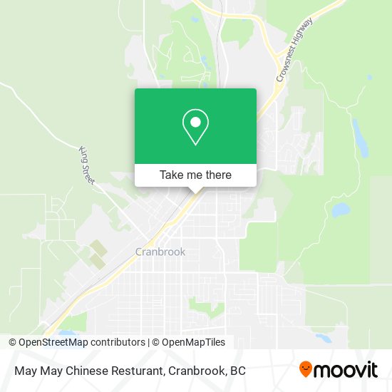 May May Chinese Resturant map