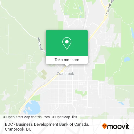 BDC - Business Development Bank of Canada map