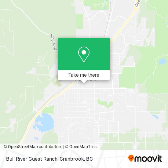 Bull River Guest Ranch map