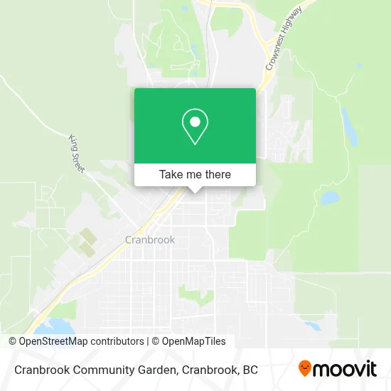 Cranbrook Community Garden map