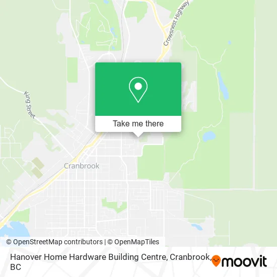 Hanover Home Hardware Building Centre map
