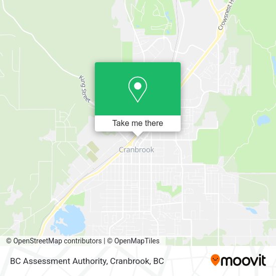 BC Assessment Authority map