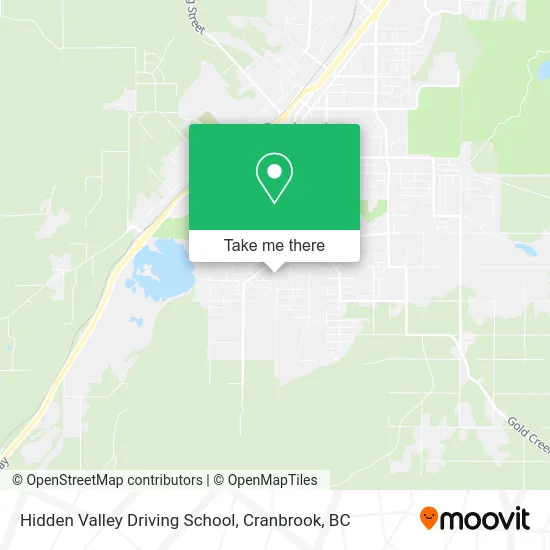 Hidden Valley Driving School map