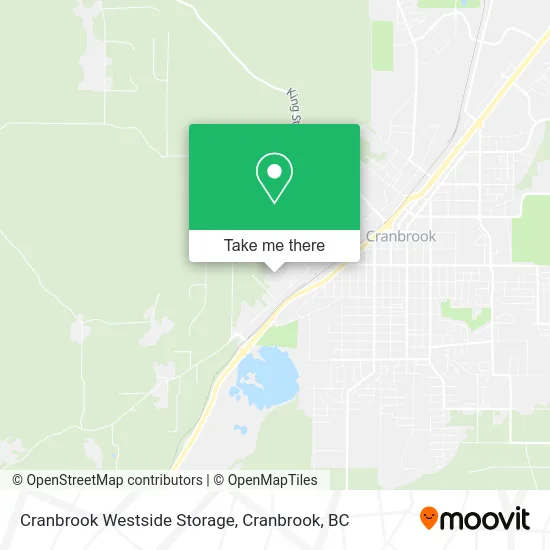 Cranbrook Westside Storage map