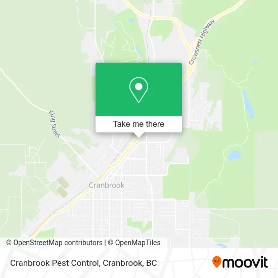 Cranbrook Pest Control map