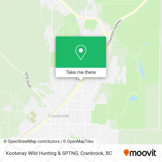 Kootenay Wild Hunting & SPTNG map