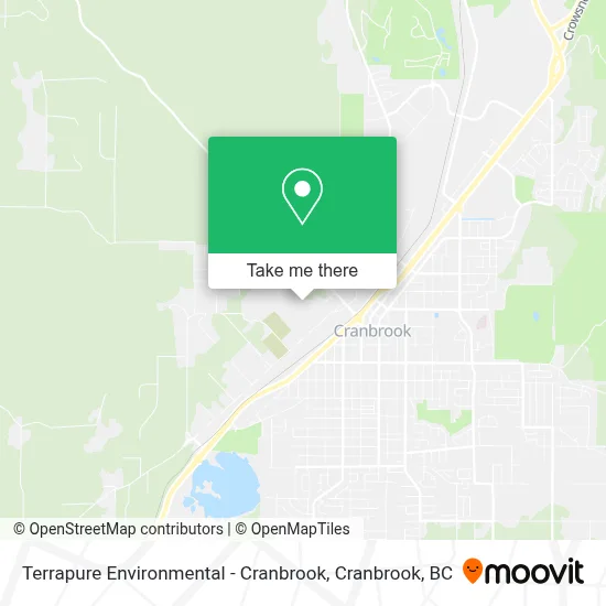 Terrapure Environmental - Cranbrook map