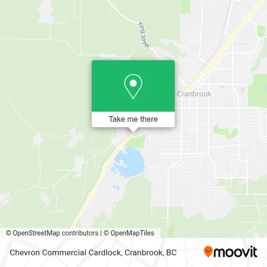 Chevron Commercial Cardlock map