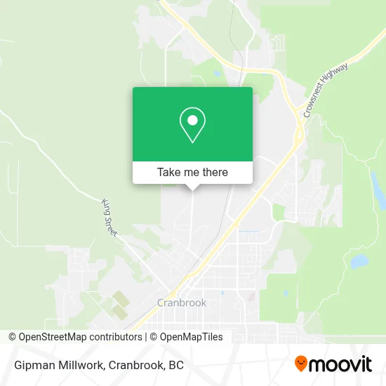 Gipman Millwork map