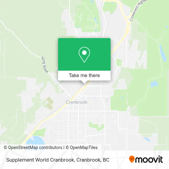 Supplement World Cranbrook map