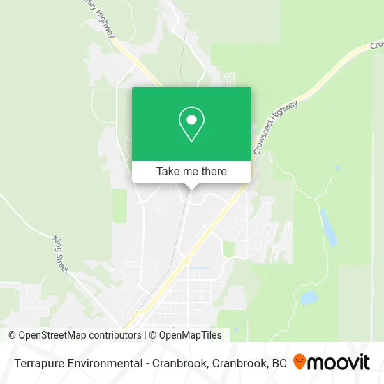 Terrapure Environmental - Cranbrook map