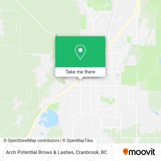 Arch Potential Brows & Lashes map
