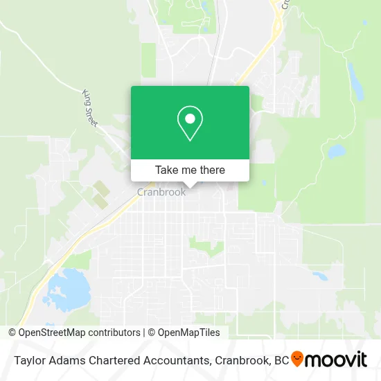 Taylor Adams Chartered Accountants map