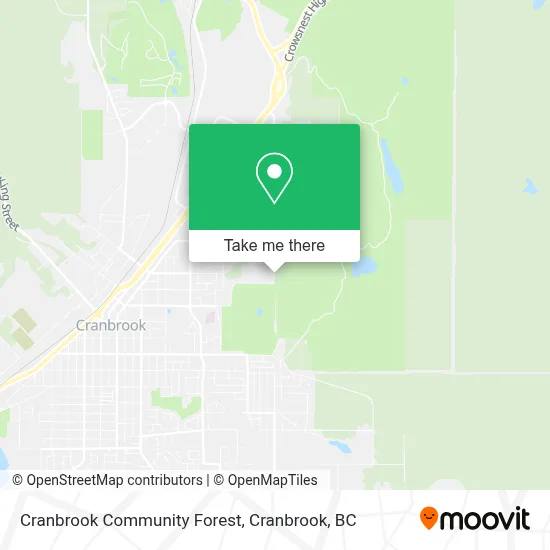 Cranbrook Community Forest map