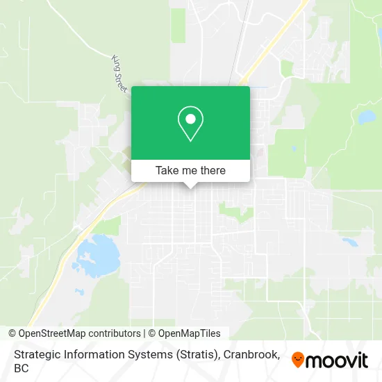 Strategic Information Systems (Stratis) map