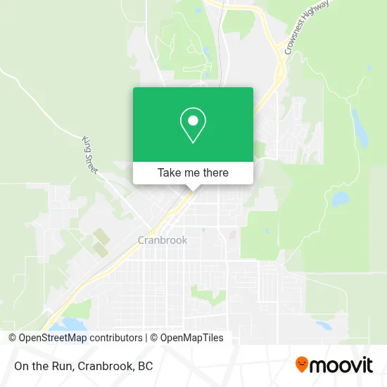 On the Run map