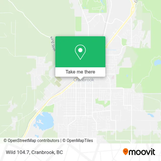 Wild 104.7 map