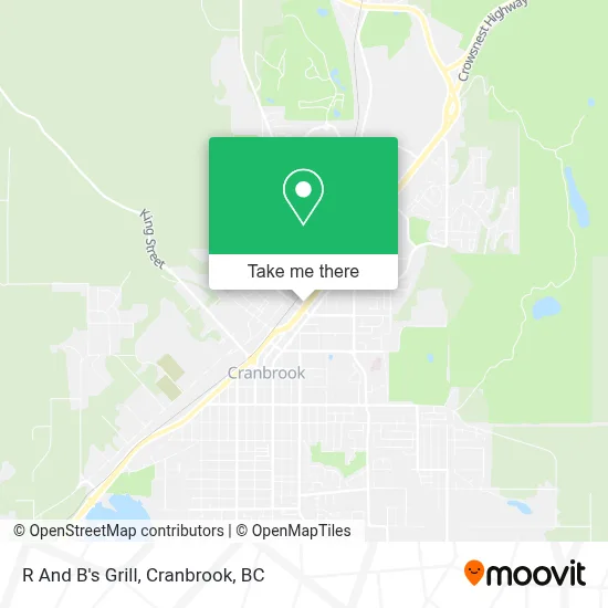R And B's Grill map
