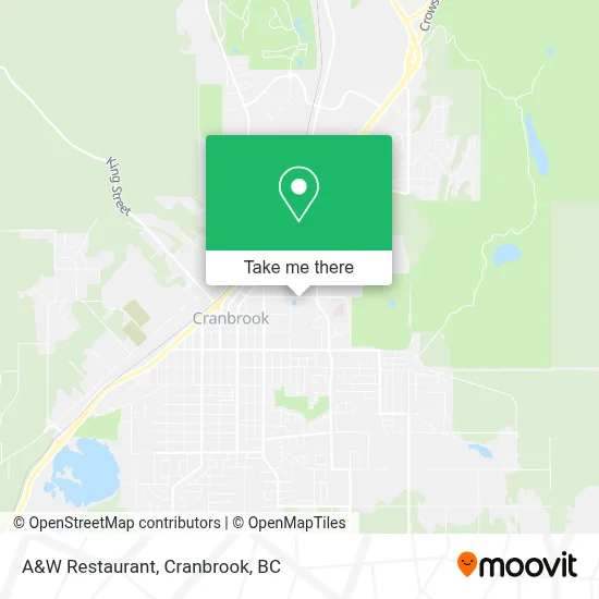 A&W Restaurant map
