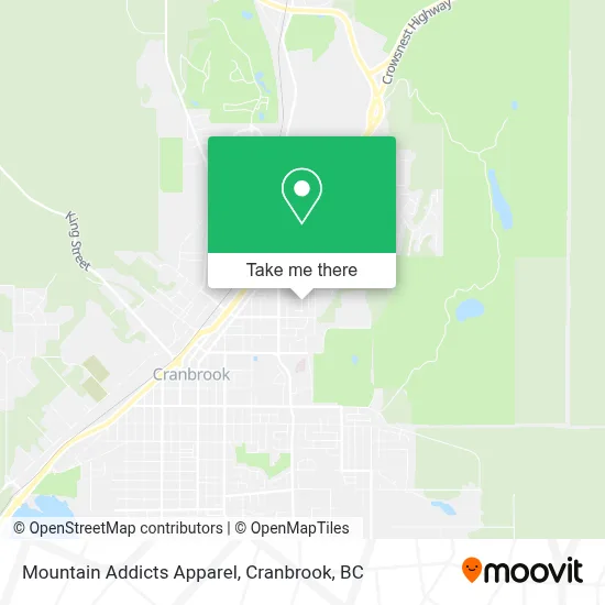 Mountain Addicts Apparel map