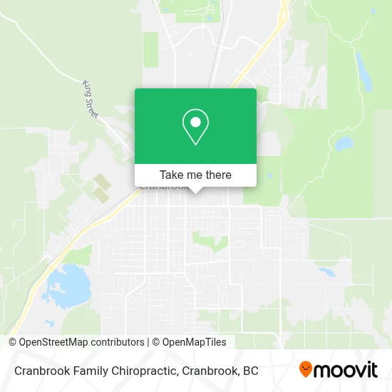 Cranbrook Family Chiropractic map