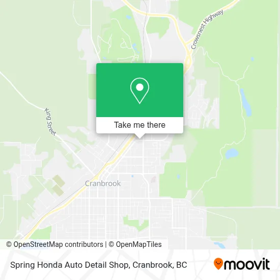 Spring Honda Auto Detail Shop map