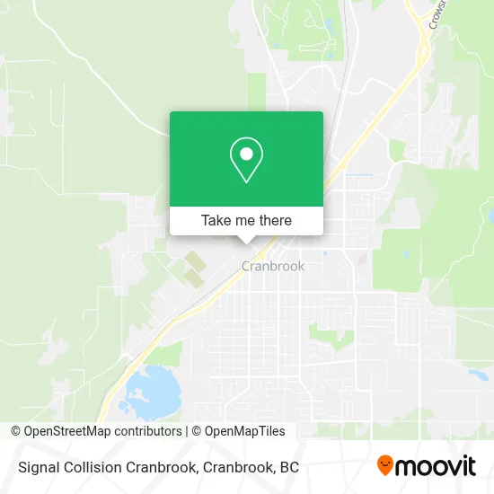 Signal Collision Cranbrook map