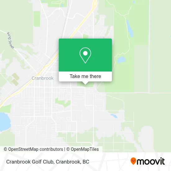 Cranbrook Golf Club map