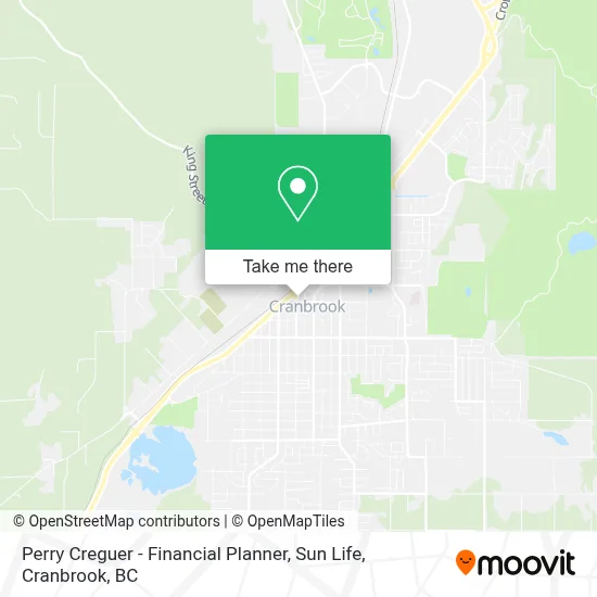 Perry Creguer - Financial Planner, Sun Life map