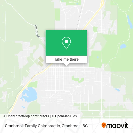 Cranbrook Family Chiropractic map