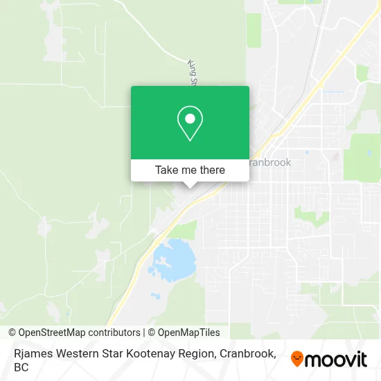 Rjames Western Star Kootenay Region map