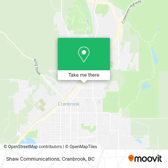 Shaw Communications map