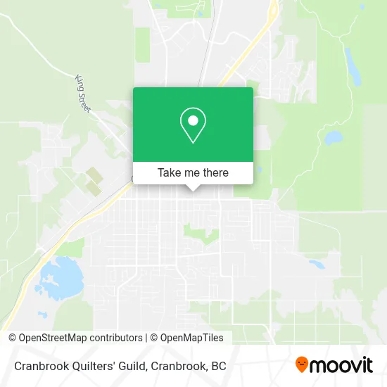 Cranbrook Quilters' Guild map