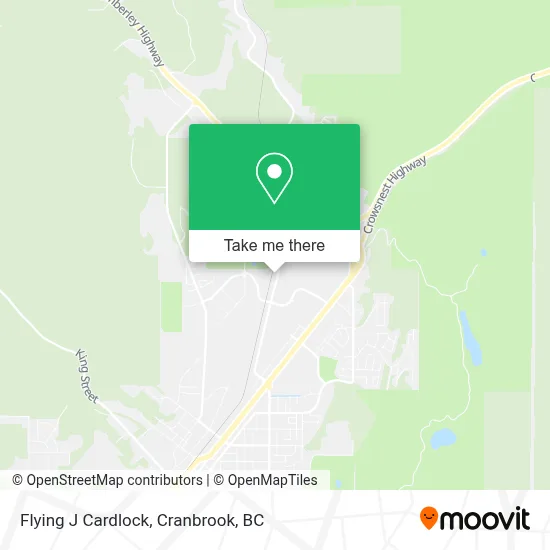 Flying J Cardlock map