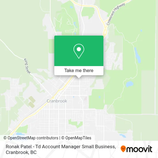 Ronak Patel - Td Account Manager Small Business map