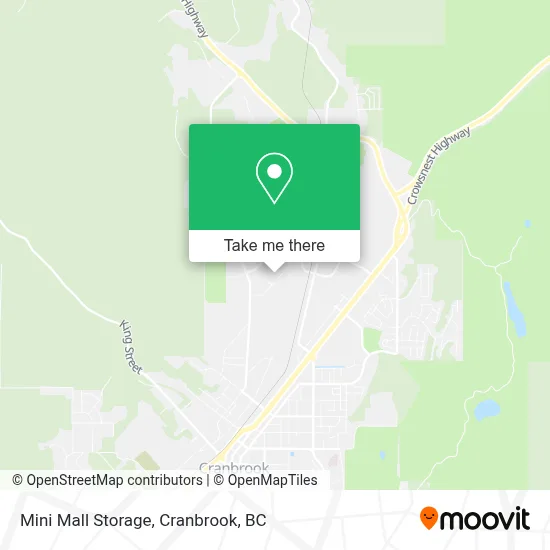 Mini Mall Storage map