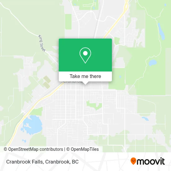 Cranbrook Falls map