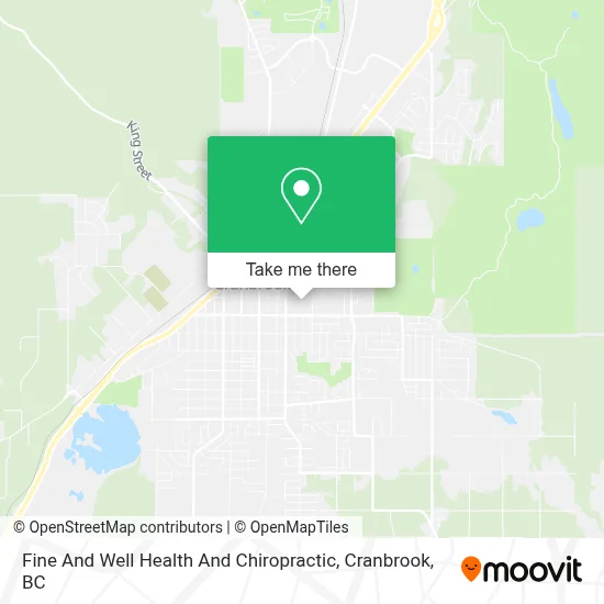 Fine And Well Health And Chiropractic map