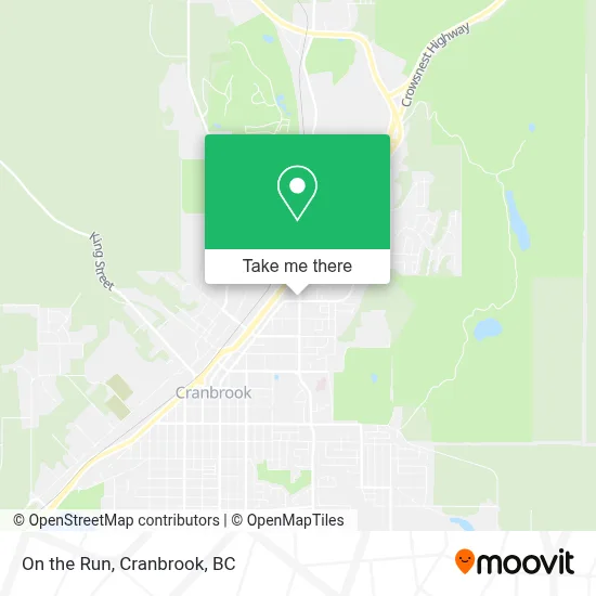 On the Run map