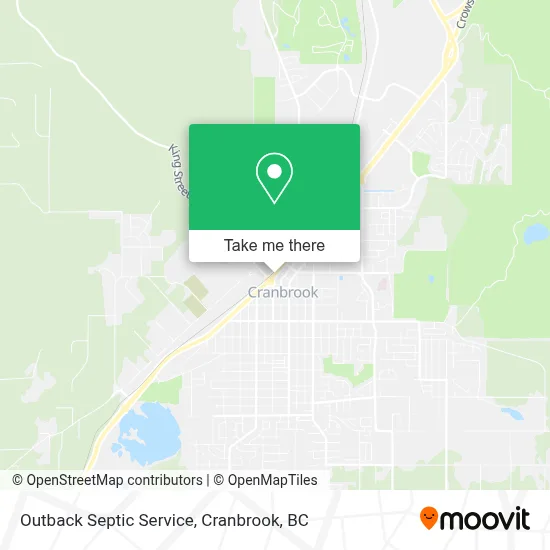 Outback Septic Service map