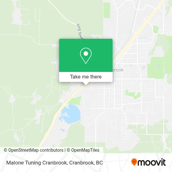 Malone Tuning Cranbrook map