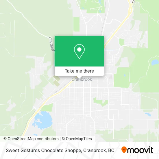 Sweet Gestures Chocolate Shoppe map