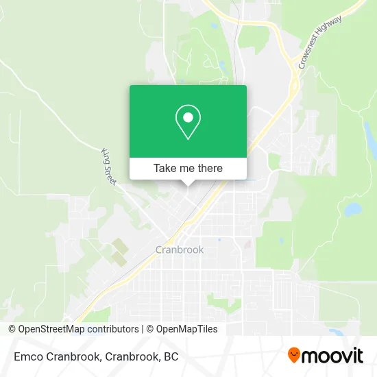 Emco Cranbrook map