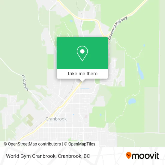 World Gym Cranbrook map