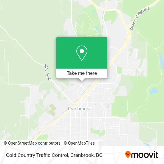 Cold Country Traffic Control map