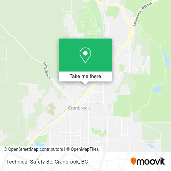 Technical Safety Bc map