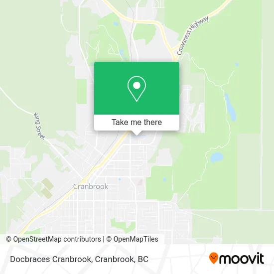 Docbraces Cranbrook map