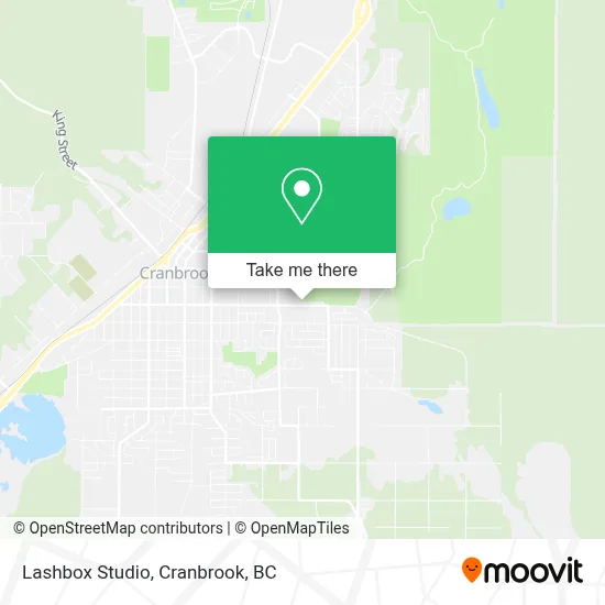 Lashbox Studio map