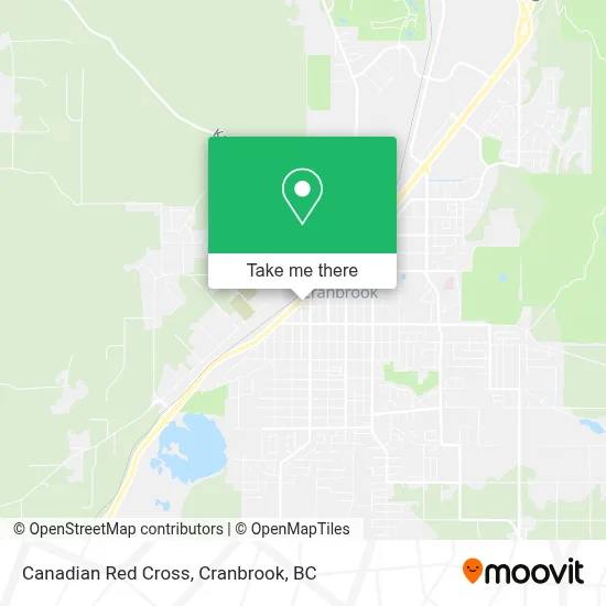 Canadian Red Cross map